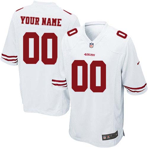 Nike San Francisco 49ers Customized White Stitched Youth NFL Jersey